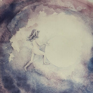 Doris Klein Litho Watercolor Nude Framed Signed A stirring & shimmering of soul